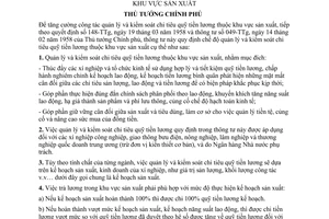 Thông tư 34-TTg quản lý kiểm soát chi tiêu quỹ tiền lương khu vực sản xuất