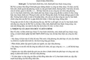 Thông tư 15-NV chấn chỉnh tổ chức bộ máy công tác