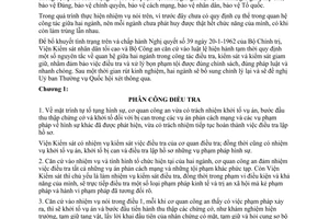 Thông tư liên tịch 427/TTLT Quy định tạm thời nguyên tắc quan hệ công tác Viện kiểm sát nhân dân tối cao Bộ Công an