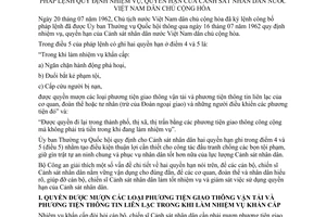 Thông tư 141-VP giải thích sử dụng quyền hạn điểm 4 5 điều 5 pháp lệnh nhiệm vụ, quyền hạn Cảnh sát nhân dân Việt Nam