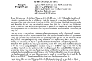 Thông tư 14-LĐ-TT giá công thợ xẻ bổ sung Thông tư 22-LĐ-TT