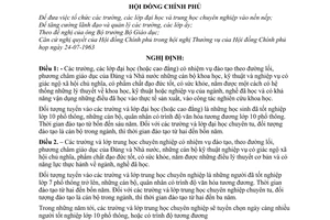 Nghị định 171-CP quy chế mở trường và lớp đại học và trung học chuyên nghiệp