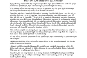 Thông tư 115-TTg hạch toán khoản chi phí phát sinh quá trình sản xuất kinh doanh xí nghiệp