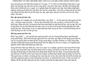 Thông tư 177-BCNN-CBLĐ hướng dẫn Quyết định 118-QĐ hội họp, học tập cán bộ công nhân viên chức