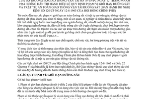 Thông tư 19-VP-PC Điều lệ quy định phạm vi giới hạn trật tự, an toàn giao thông vận tải đường sắt