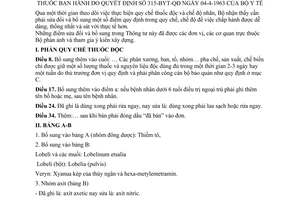 Thông tư 31-BYT-TT sửa đổi quy chế thuốc độc chế độ nhãn thuốc hướng dẫn Quyết định 315-BYT-QĐ