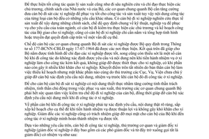 Thông tư 306-BCNNh-CBLĐ chế độ cán bộ công tác xí nghiệp