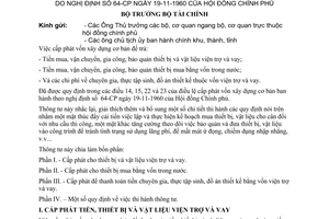 Thông tư 23-TC-NHKT hướng dẫn cấp phát vốn kiến thiết cơ bản hướng dẫn Nghị định 64-CP