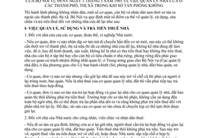 Thông tư 09-NV quản lý nhà cửa thành phố thị xã sơ tán phòng không