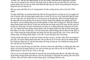 Chỉ thị 64-TTg/VG  xây dựng và mở rộng hệ thống trường thanh niên