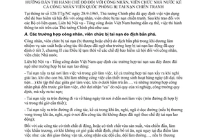Thông tư liên bộ 02-TT/LB hướng dẫn chế độ công nhân viên chức Nhà nước công nhân viên quốc phòng bị tai nạn chiến tranh
