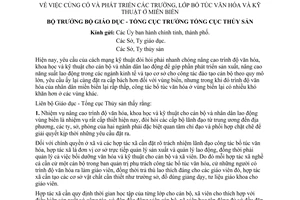 Thông tư 10-TT/LB củng cố phát triển trường lớp bổ túc văn hóa kỹ thuật miền biển