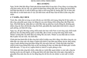 Thông tư 08-LĐ/TT hướng dẫn Điều lệ tạm thời huy động sử dụng dân công thời chiến
