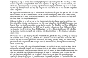 Thông tư 187-TTg/NC chính sách cán bộ xã đến tuổi già yếu