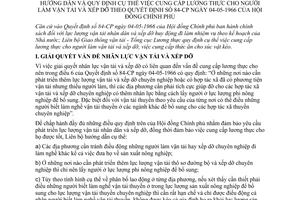 Thông tư liên bộ 08-TT/LB hướng dẫn quy định cụ thể cung cấp lương thực người làm vận tải xếp dỡ hướng dẫn Quyết định 84-CP