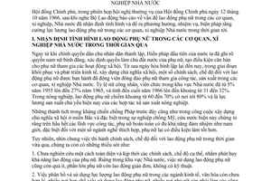 Nghi quyết 31-CP tăng cường lực lượng lao động phụ nữ trong các cơ quan, xí nghiệp Nhà nước