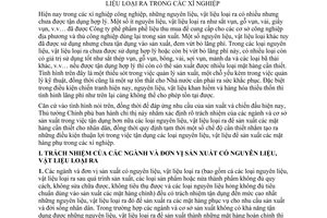 Chỉ thị 59-TTg/CN đẩy mạnh sản xuất mặt hàng phụ bằng nguyên liệu vật liệu loại ra xí nghiệp