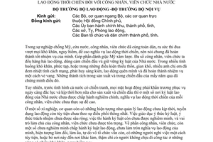 Thông tư liên bộ 02-TT/LB tăng cường kỷ luật lao động đề cao nghĩa vụ lao động thời chiến công nhân, viên chức Nhà nước