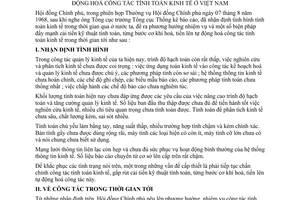 Nghị quyết 168-CP cải tiến kỹ thuật tính toán, từng bước cơ khí hoá và tiến lên tự động hoá công tác tính toán kinh tế ở Việt Nam