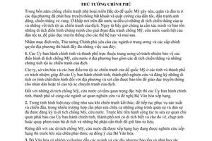 Chỉ thị 59-TTg/VG bảo tồn di tích chống Mỹ, cứu nước