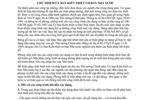 Thông tư 462-UB/CT phòng, diệt mối công trình xây dựng cơ bản