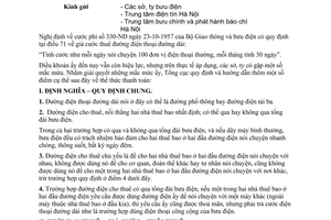 Thông tư 45-ĐC/N thể thức thuê đường điện thoại đường điện thoại dài