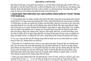 Nghị quyết 42-CP tăng cường công tác đào tạo và bồi dưỡng công nhân kỹ thuật