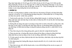 Thông tư liên bộ 33-LB/TT hướng dẫn tổ chức y tế phục vụ đội chủ lực thủy lực dài ngày địa phương