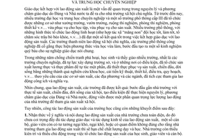 Chỉ thị 237-TTg tổ chức lao động sản xuất trường phổ thông đại học trung học chuyên nghiệp