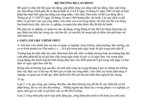 Thông tư 06- LĐ/TT hướng dẫn thời giờ làm việc công nhân, viên chức