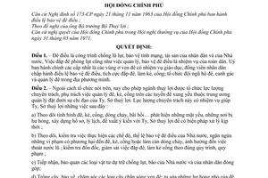 Quyết định 90-CP tổ chức đội quản lý đê
