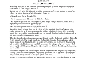 Chỉ thị 165-TTg chế độ phân phối lợi nhuận xí nghiệp công nghiệp quốc doanh