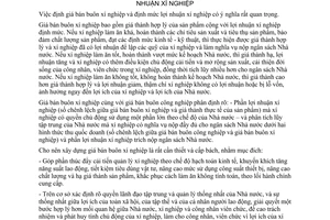 Chỉ thị 168-TTg xây dựng giá bán buôn xí nghiệp tạm thời định mức lợi nhuận xí nghiệp