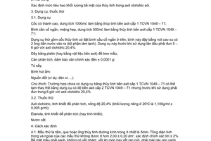 Tiêu chuẩn Việt Nam TCVN 1048:1971 về Thủy tinh - Phương pháp xác định độ bền axít do Ủy ban Khoa học và Kỹ thuật Nhà nước ban hành