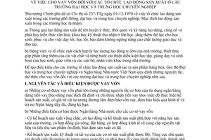 Thông tư liên bộ 03-TT/LB cho vay vốn tổ chức lao động sản xuất trường đại học trung học chuyên nghiệp