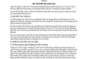 Thông tư 17-TT  quản lý quỹ lao động sản xuất trường phổ thông