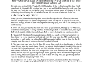 Thông tư 12-NV chính sách đồng bào vùng bị lụt hướng dẫn Quyết định 169-CP