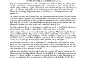 Thông tư liên bộ 85-TT/LB thành lập Liên hiệp xã vận tải