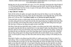 Thông tư 10-LĐ/TT Điều lệnh nghĩa vụ lao động thời chiến hướng dẫn Nghị định 117-CP