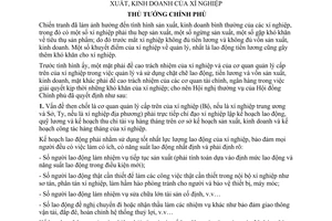 Thông tư 234-TTg giải quyết tiền lương vốn sản xuất, kinh doanh xí nghiệp