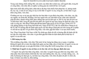 Thông tư liên bộ 15-TT/LB thi hành chế độ trợ cấp công nhân viên chức bị thiệt hại người của do tai nạn chiến tranh