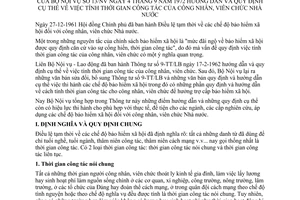 Thông tư 13/NV quy định tính thời gian công tác của công nhân, viên chức nhà nước