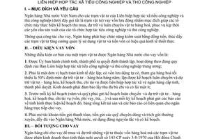 Chỉ thị 06-CT/NH biện pháp tạm thời cho vay vốn lưu động trạm vật tư Liên hiệp hợp tác xã tiểu công nghiệp thủ công nghiệp