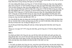 Công ước về tuổi lao động tối thiểu 1973