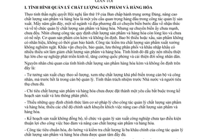 Nghị quyết 159-TTg công tác quản lý chất lượng sản phẩm và hàng hóa trong thời gian tới