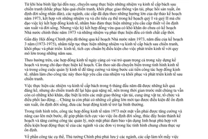 Chỉ thị 161-TTg ký kết hợp đồng kinh tế năm 1973