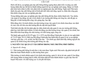 Thông tư 23-TT/LB tăng cường cải cách quản lý tài chính trường phổ thông các cấp