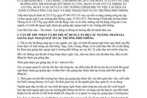 Thông tư liên bộ 28-TT/LB cải tiến tăng cường công tác dạy học ngoại ngữ trường phổ thông