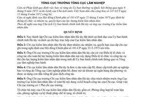 Quyết định 115-QĐ thành lập Chi cục kiểm lâm nhân dân Hà tây