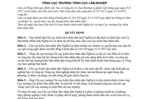 Quyết định 155-QĐ thành lập Chi cục kiểm lâm nhân dân Nghĩa Lộ